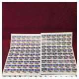 2 Uncut Sheets Of 1975 Canada Holiday Stamps
