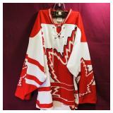 UNB Hockey Jersey Autographed By Phil Esposito