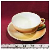 Painted Teacup & Saucer (Vintage)