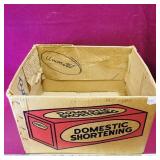 1952 Domestic Shortening Cardboard Box