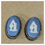 Wedgwood Clip-On Earrings (Vintage)