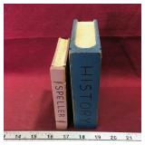 Large & Small Wooden Bookends (Vintage)