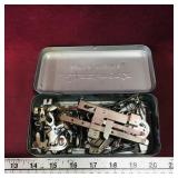 Singer Sewing Machine Attachments & Tin (Vintage)
