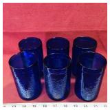 Gelado Cobalt Blue Glass Set (4 1/2" Tall)