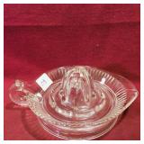 Glass Orange Juicer (3" x 6 1/2" x 5")