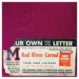 Red River Cereal Cardboard Advertisement (Vintage)