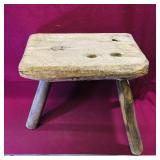 Wooden Milking Stool (Antique)