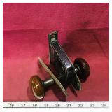 Porcelain Door Knobs, Lock & Plates (Antique)