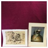 Lot Of 2 Art Prints (Vintage)