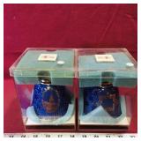 Lot Of 2 1976 Porcelain Bells With Cases