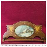 Wood Framed Art Print Towel / Cloth Rack (Vintage)
