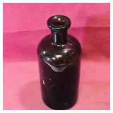 Amber Glass Bottle (Antique) (7 1/4" Tall)
