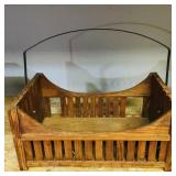 Handled Wooden Carrying Bin