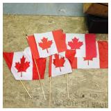 Lot Of 6 Canada Souvenir Flags (Vintage)
