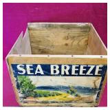 Sea Breeze Wooden Crate (Vintage)