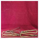 Lot Of 4 Foldable Travel Coat Hangers (Vintage)