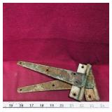 Pair Of Iron Door Hinges (Antique)