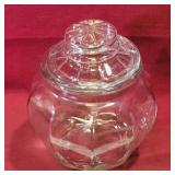 Glass Covered Candy Jar (Vintage)