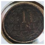 1925 Nederlands 1 Cent Coin