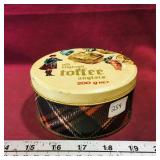 Old England Toffee Tin Container (Vintage)