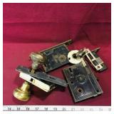 Lot Of Assorted Door Hardware (Vintage)