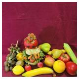Lot Of Plastic Decorative Fruits & Vegetables