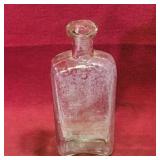 Glass Medicine Bottle (Antique) (7" Tall)