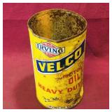 Irving Velco Motor Oil Can (Vintage)