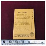 1959 Brotherhood Of Railroad Trainmen Booklet