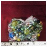 Bag Lot Of Assorted Vintage Marbles