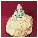 Porcelain Figurine Pin Cushion (Antique)