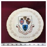 Fredericton NB Souvenir Plate (Vintage) (9 1/4")