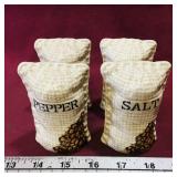 Set Of 4 Ceramic Salt & Pepper Shakers