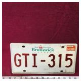 2009 New Brunswick License Plate
