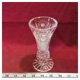 Pinwheel Lead Crystal Flower Vase (6" x 2 3/4")