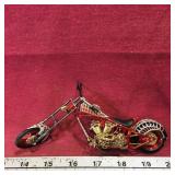 Small Black Widow Toy Motorcycle (2 1/2" x 6 1/4")