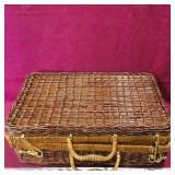 Handled Suitcase Basket (Vintage)