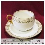 Limoges France "Old Abbey" Teacup & Saucer