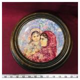 1977 "Lucia & Child" Decorative Plate & Frame