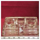 Glass Inkwell & Pen Holder (Vintage)