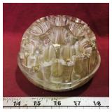 Glass Flower Frog (Vintage) (3 1/2" x 4 1/2")