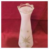 Cased Glass Flower Vase