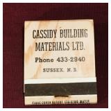 Sussex NB Business Advertising Matchbook