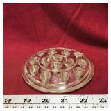 Glass Flower Frog (Antique) (6")