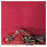 Decorative Diecast Black Widow Motorcycle