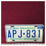 1991 New Brunswick License Plate