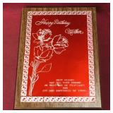 "Happy Birthday Mother" Wall Plaque (Vintage)