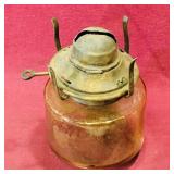Glass & Metal Kerosene Lamp Base (Antique)