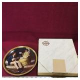 "Pondering On The Porch" Decorative Plate & Box