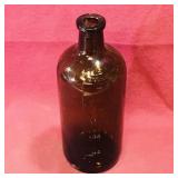 Amber Glass Medicine Bottle (Antique)
